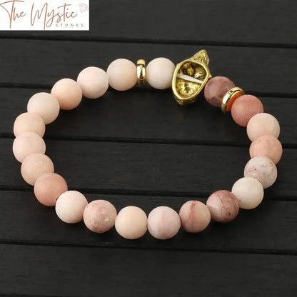 Matte Pink Aventurine Mala Bracelet