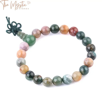 Men’s Gemstone Buddha Mala Bracelet