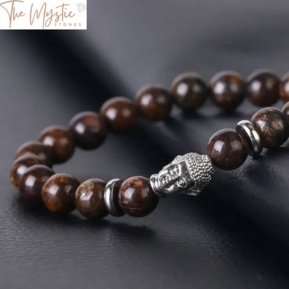 Men’s Natural Stone Mala Bracelet