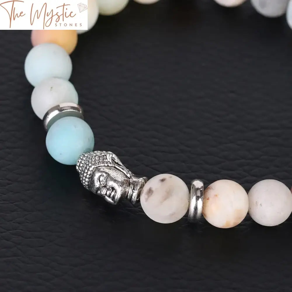 Men’s Natural Stone Mala Bracelet