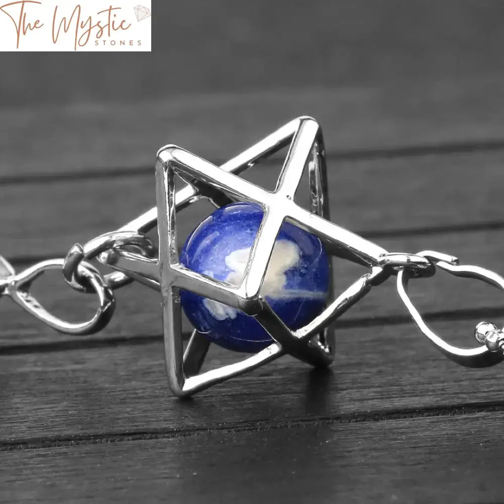 Merkaba Hexagonal Crystal Reiki Pendant