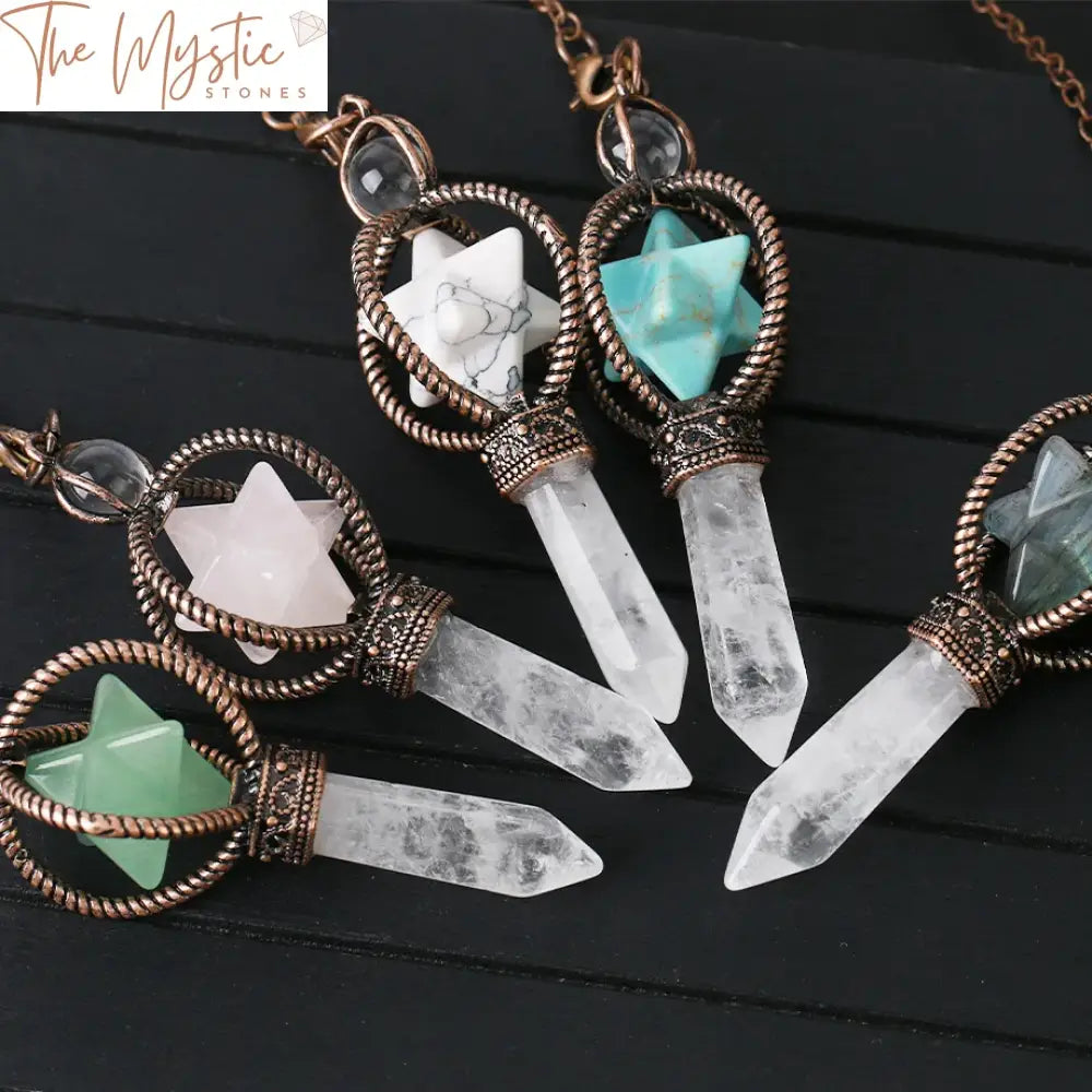 Merkaba Quartz Dowsing Pendulum