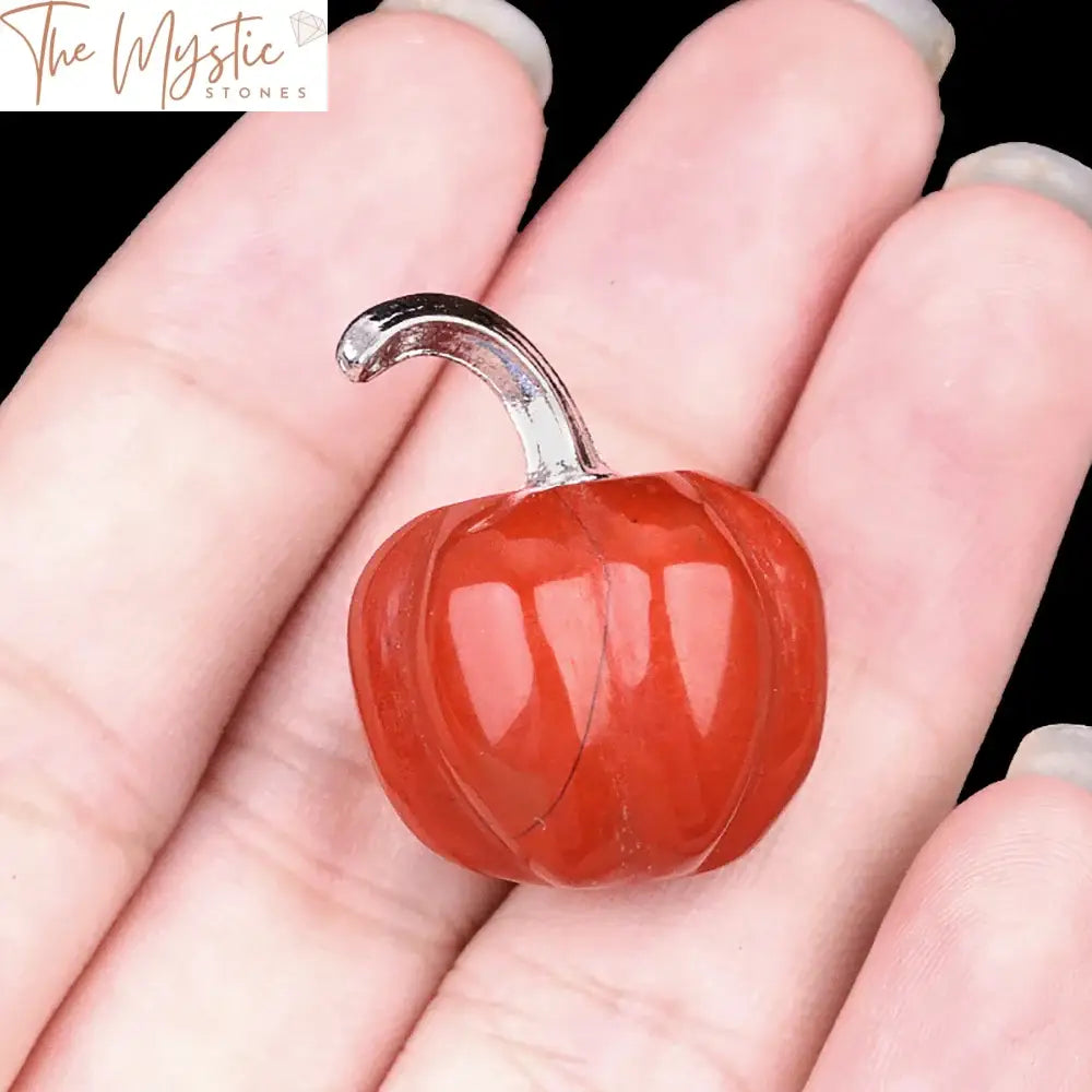 Mini Pumpkin Carved Stone Figurines