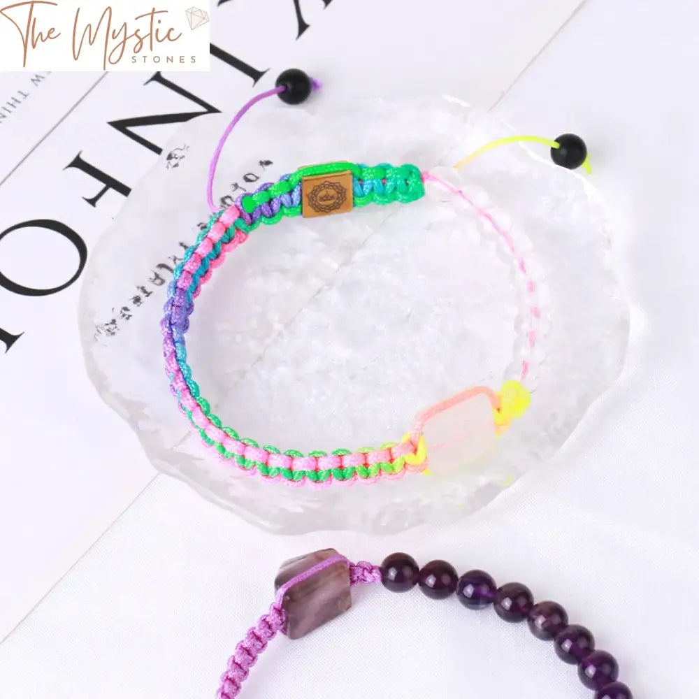 Mini Rock Crystal Braided Bracelet