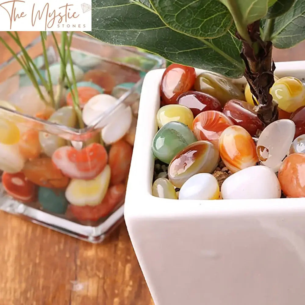 Mixed Agate Rainbow Tumbled Stones