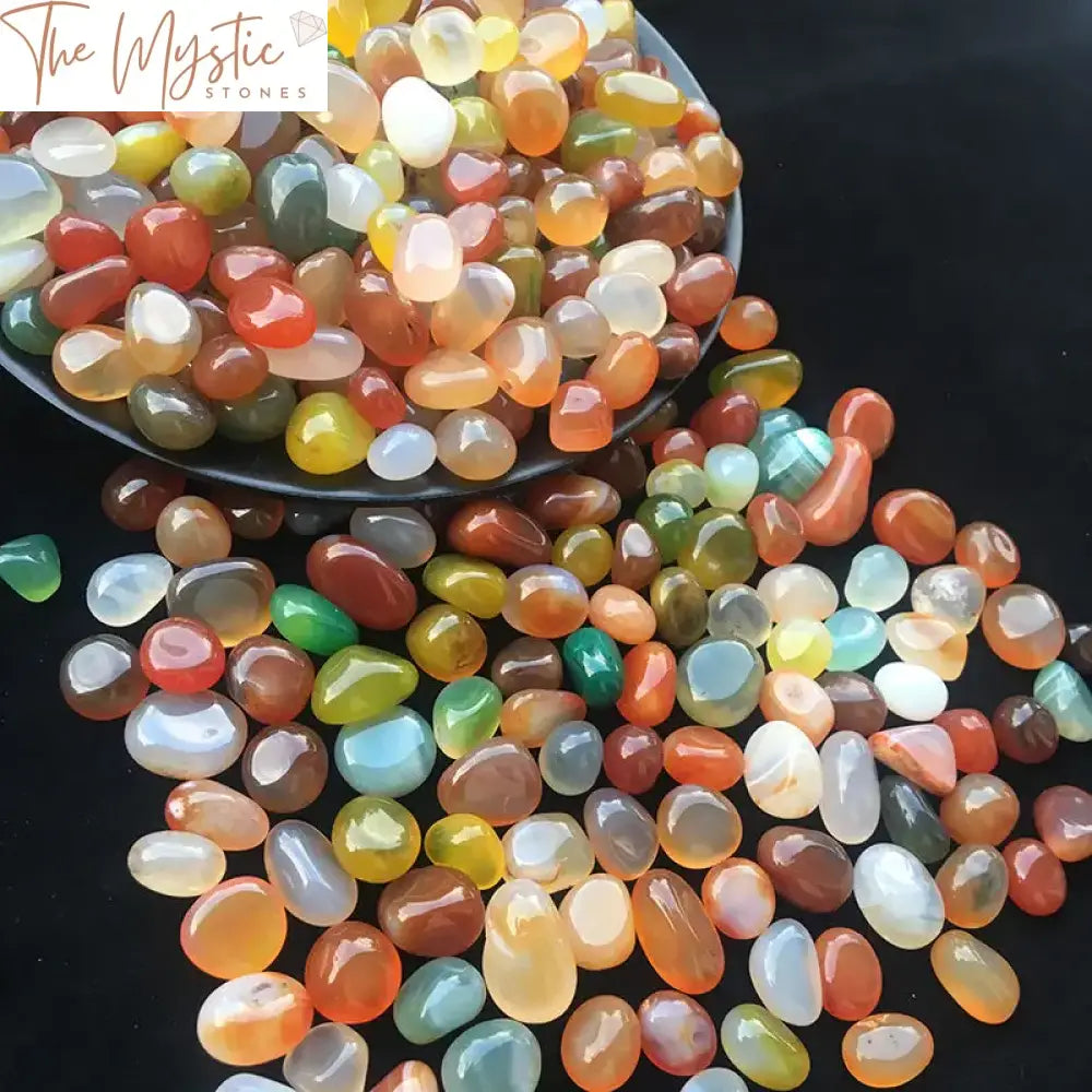 Mixed Agate Rainbow Tumbled Stones