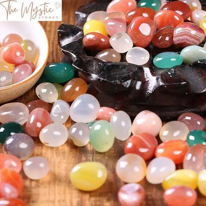 Mixed Agate Rainbow Tumbled Stones