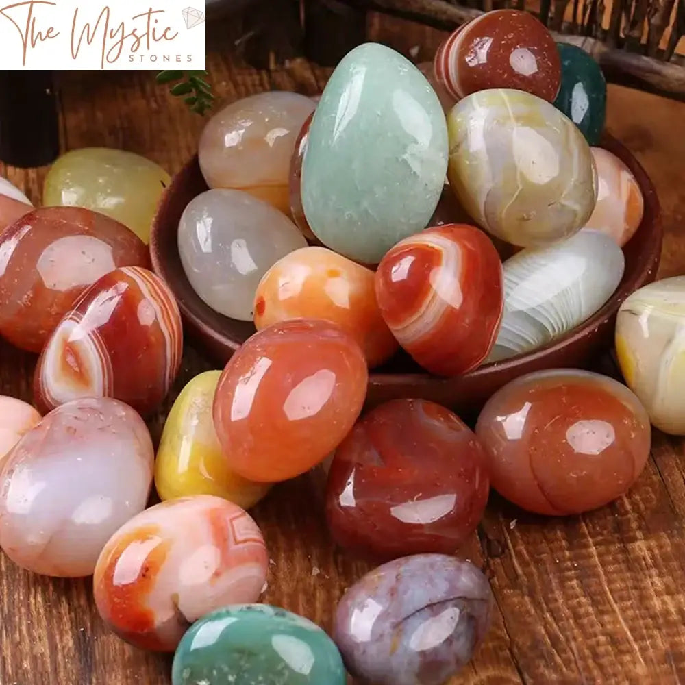 Mixed Polished Agate Gemstone Assortment