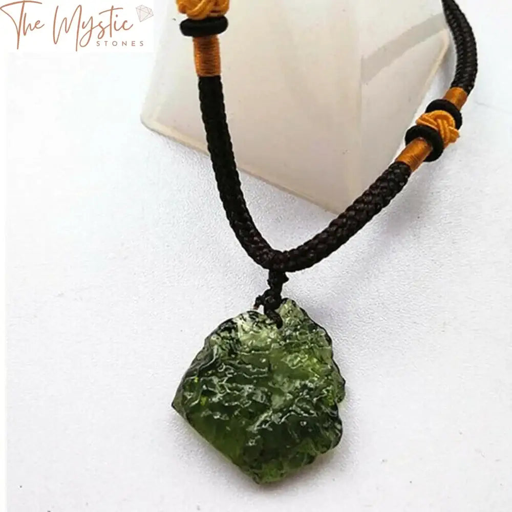 Moldavite Aerolite Glass Crystal Pendant