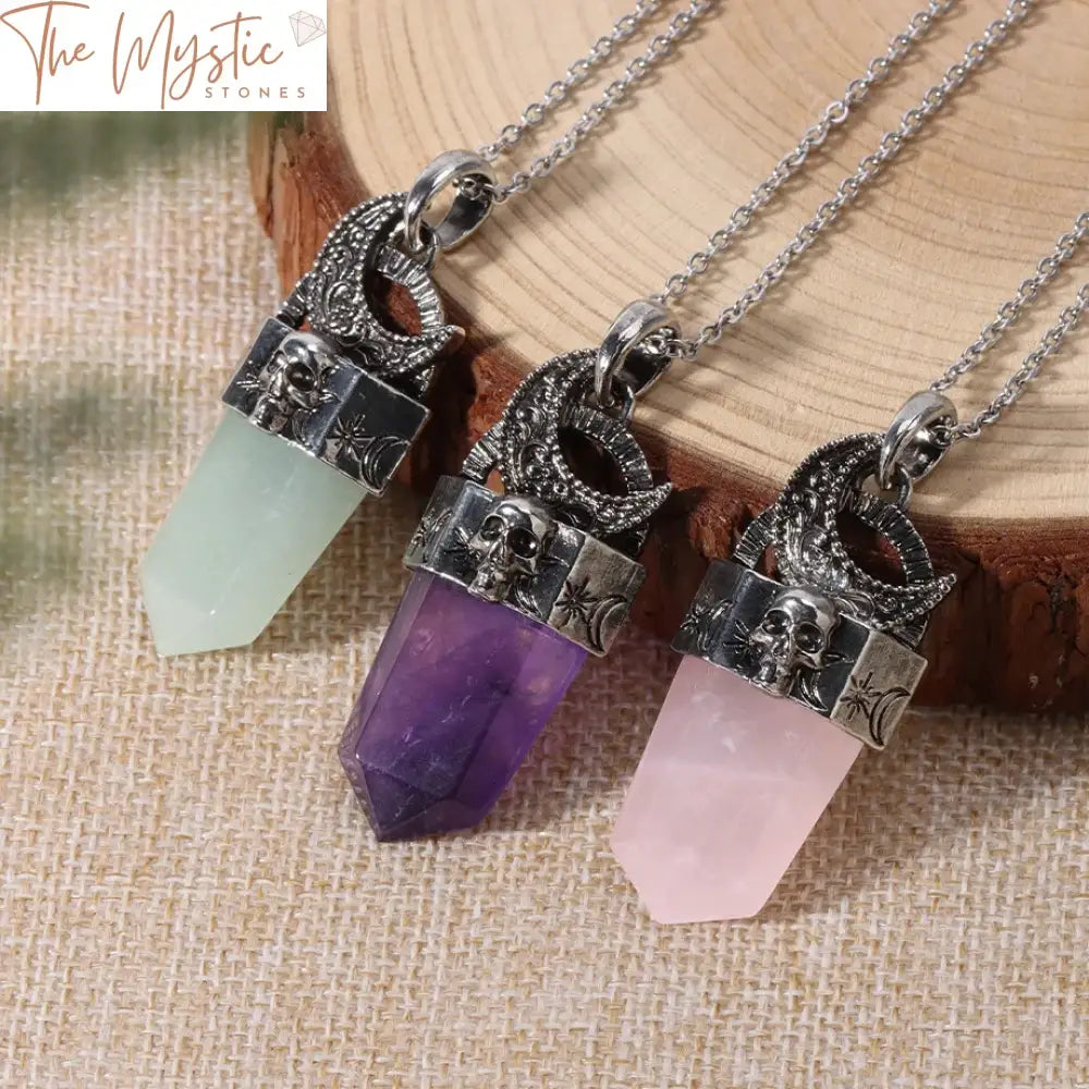 Moonlit Reiki Sword Pendant Necklace