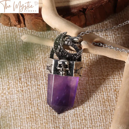 Moonlit Reiki Sword Pendant Necklace