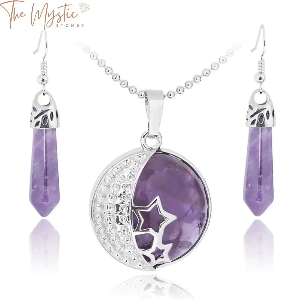 Moonlit Stars Beach Crystal Jewelry Set