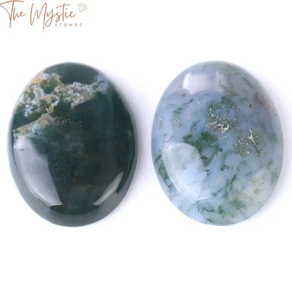 Moss Grass Agate Cabochon