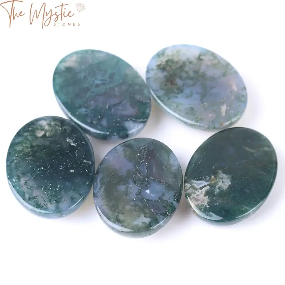 Moss Grass Agate Cabochon