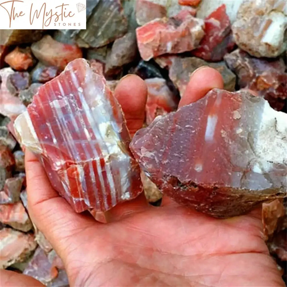 Mozambique Carnelian Raw Crystal Bulk - 100G