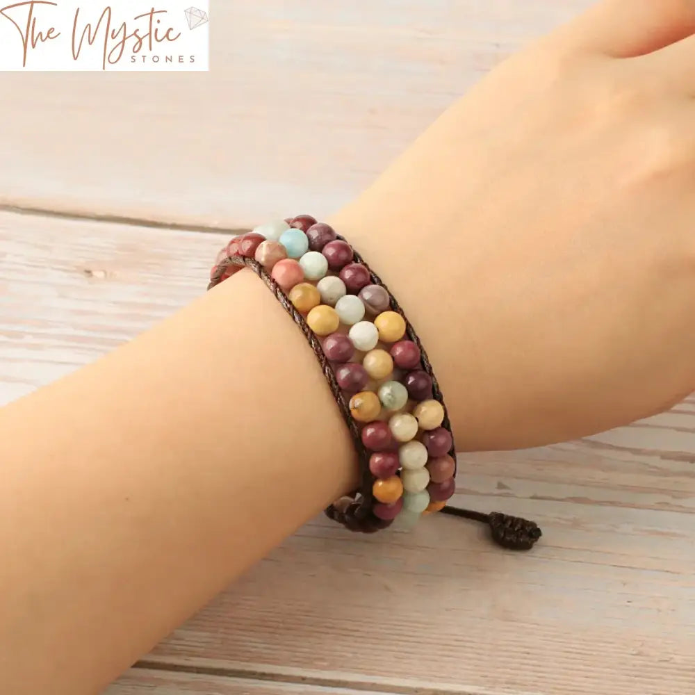 Multilayer Natural Stone Wrap Bracelet