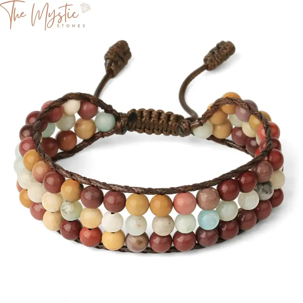 Multilayer Natural Stone Wrap Bracelet