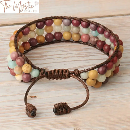 Multilayer Natural Stone Wrap Bracelet