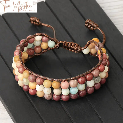 Multilayer Natural Stone Wrap Bracelet