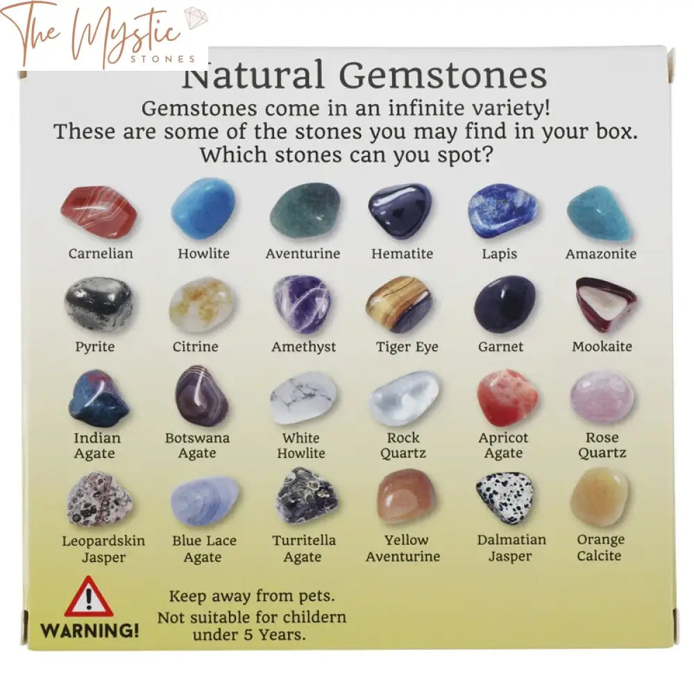 Natural Crystal & Gemstone Collection - 20 Piece Set