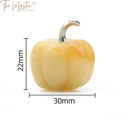 Natural Crystal Mini Pumpkin Ornament