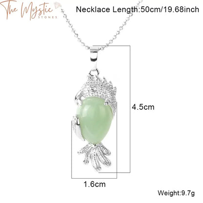 Natural Gemstone Parrot Pendant Necklace