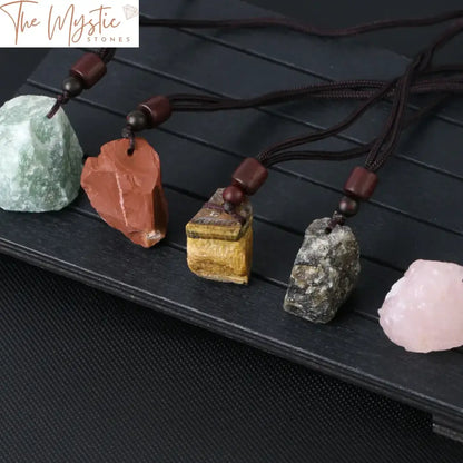 Natural Gemstone Pendant Necklace