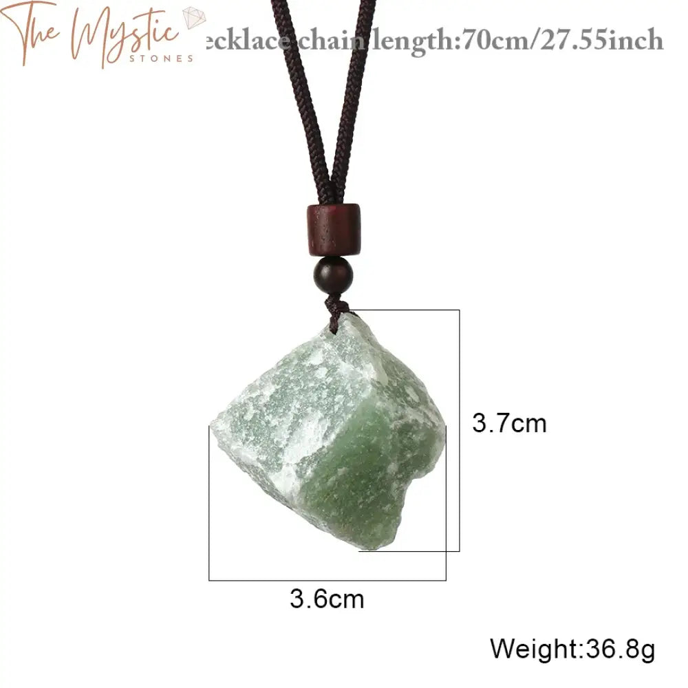 Natural Gemstone Pendant Necklace