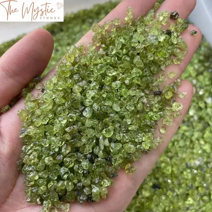 Natural Peridot Olivine Chips 2-4Mm