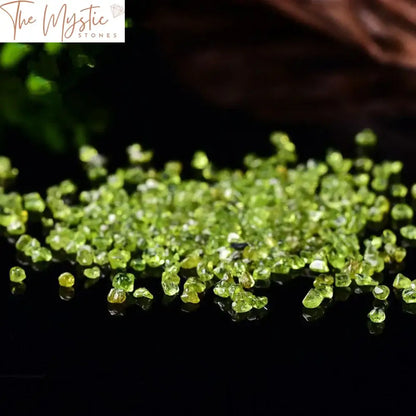 Natural Peridot Olivine Chips 2-4Mm