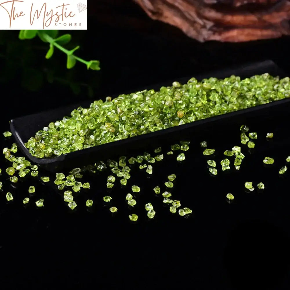 Natural Peridot Olivine Chips 2-4Mm