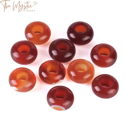 Natural Stone 12Mm Round Beads With Large Hole