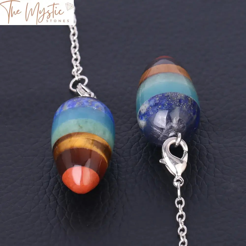 Natural Stone Chakra Pendulum Pendant