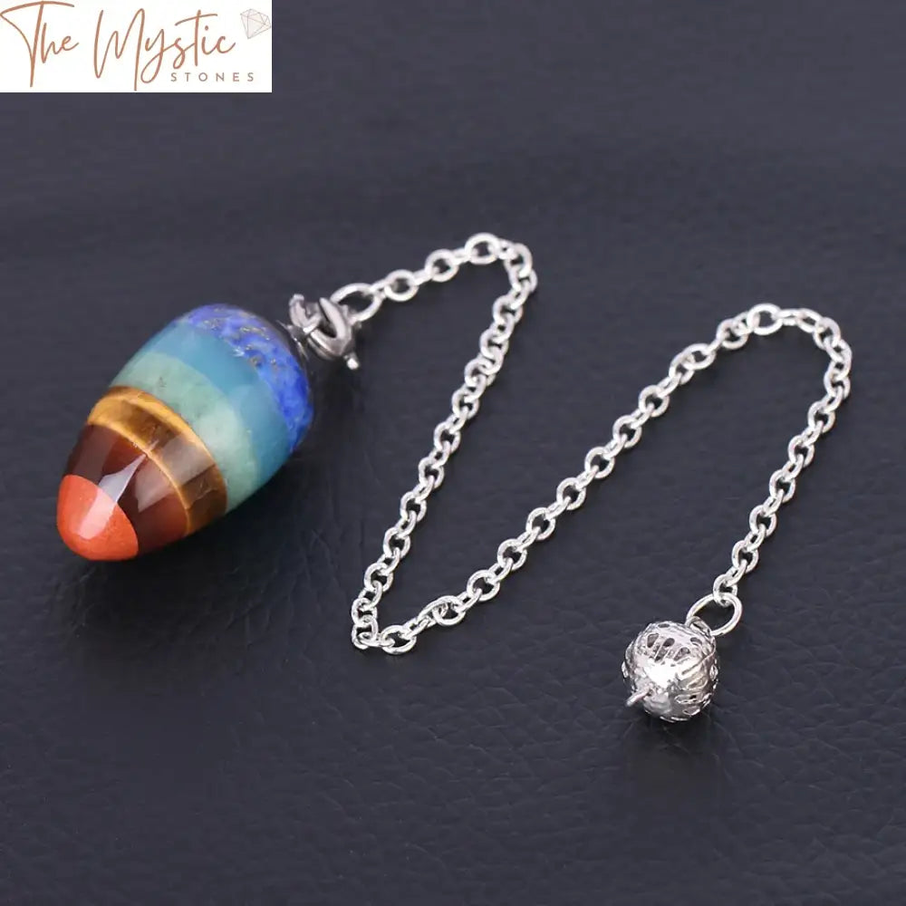 Natural Stone Chakra Pendulum Pendant