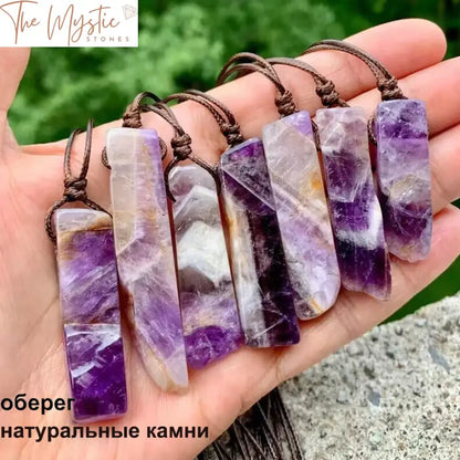 Natural Stone Healing Crystal Necklace