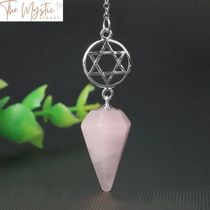 Natural Stone Pendulum Amulet