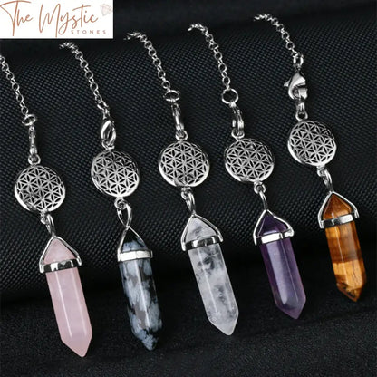 Natural Stone Quartz Dowsing Pendulum