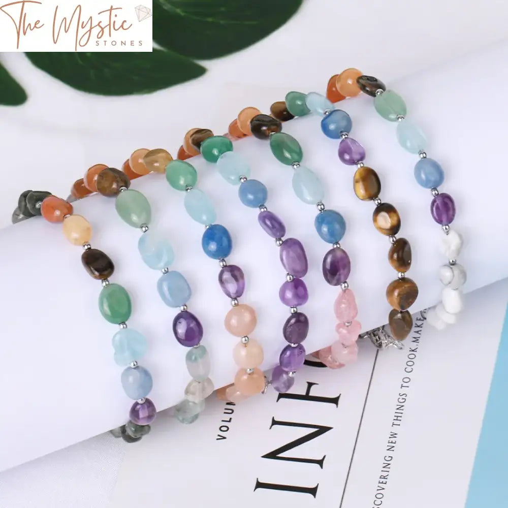 Natural Stone Reiki Chakra Healing Bracelet