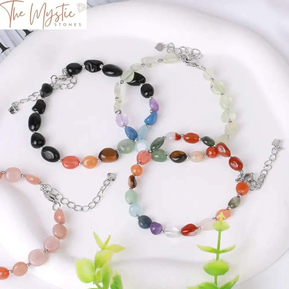 Natural Stone Reiki Chakra Healing Bracelet