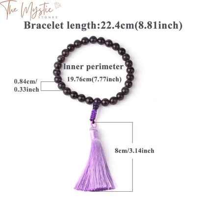 Natural Stone Tassel Bracelet