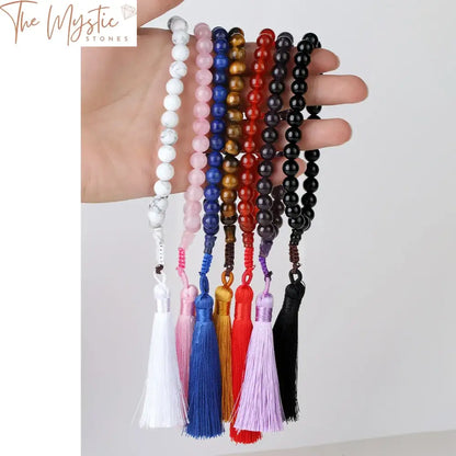 Natural Stone Tassel Bracelet