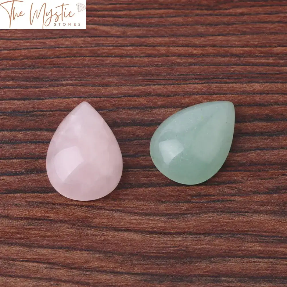 Natural Stone Teardrop Cabochon Beads