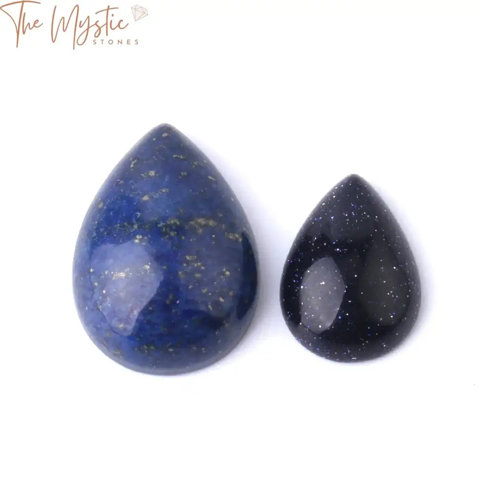 Natural Stone Teardrop Cabochon Beads