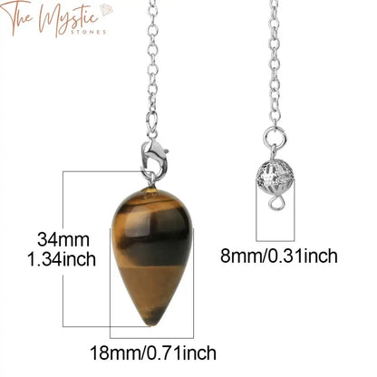 Natural Stone Water Drop Pendulum