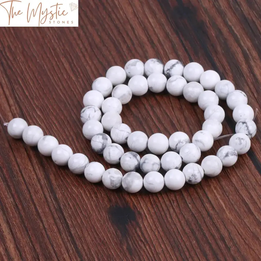 Natural White Howlite Turquoise Spacer Beads