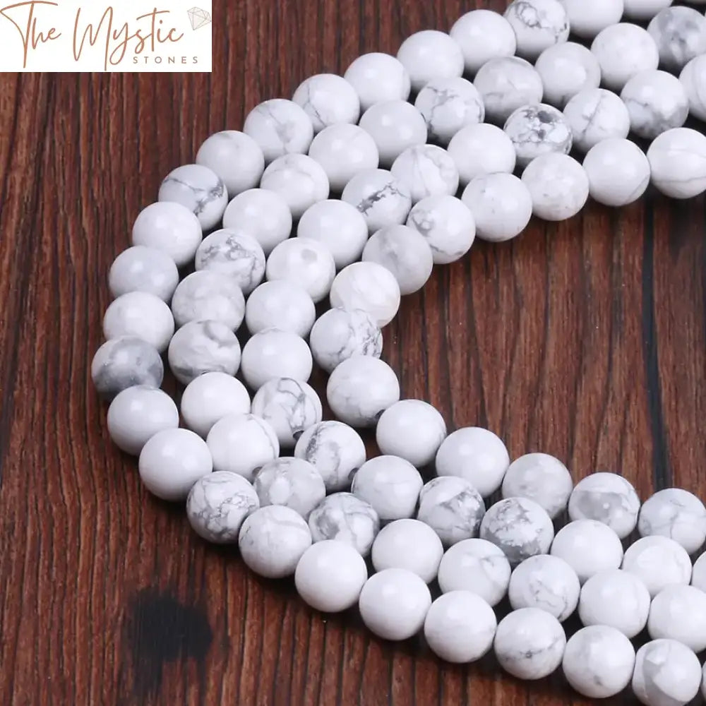 Natural White Howlite Turquoise Spacer Beads