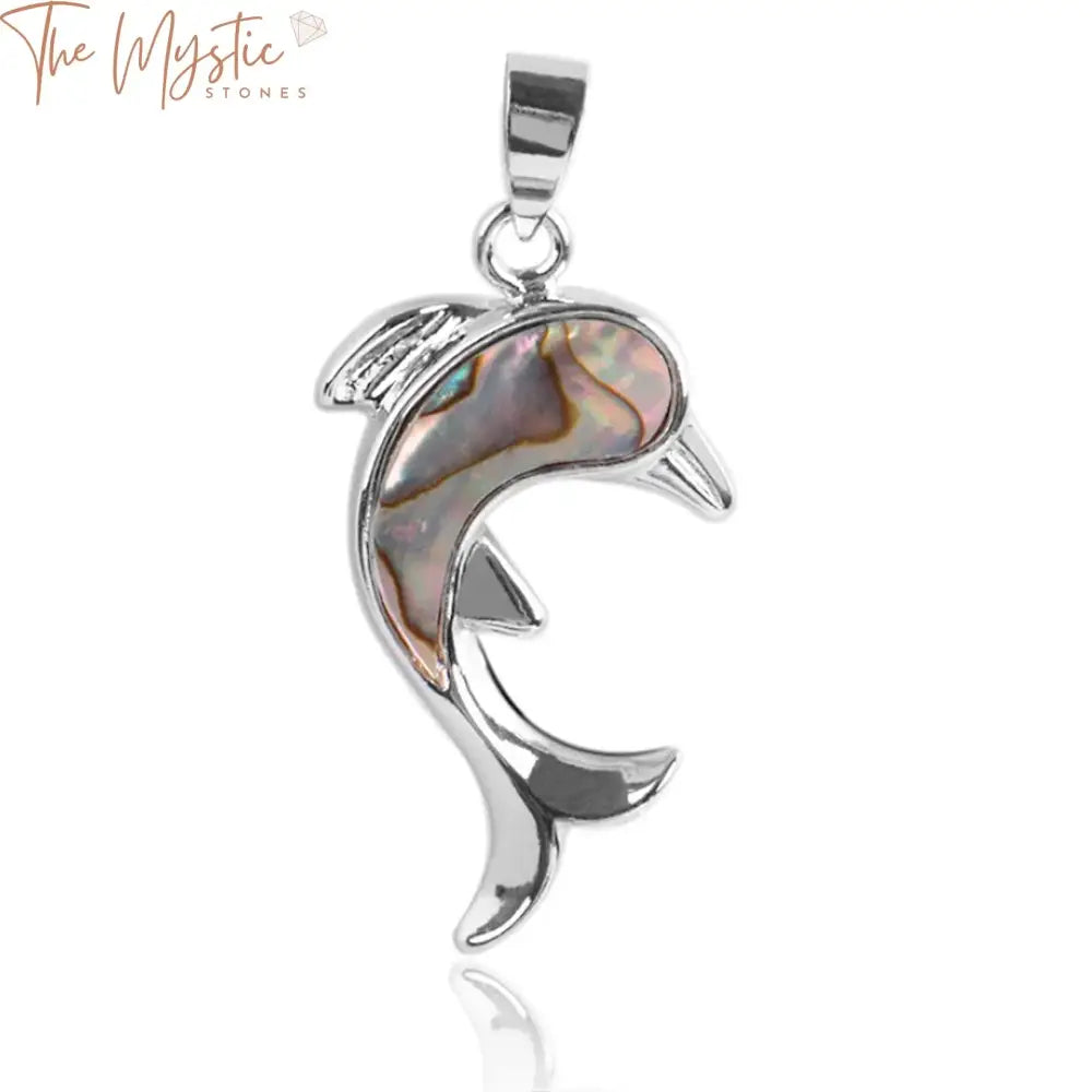 New Zealand Abalone Dolphin Pendant