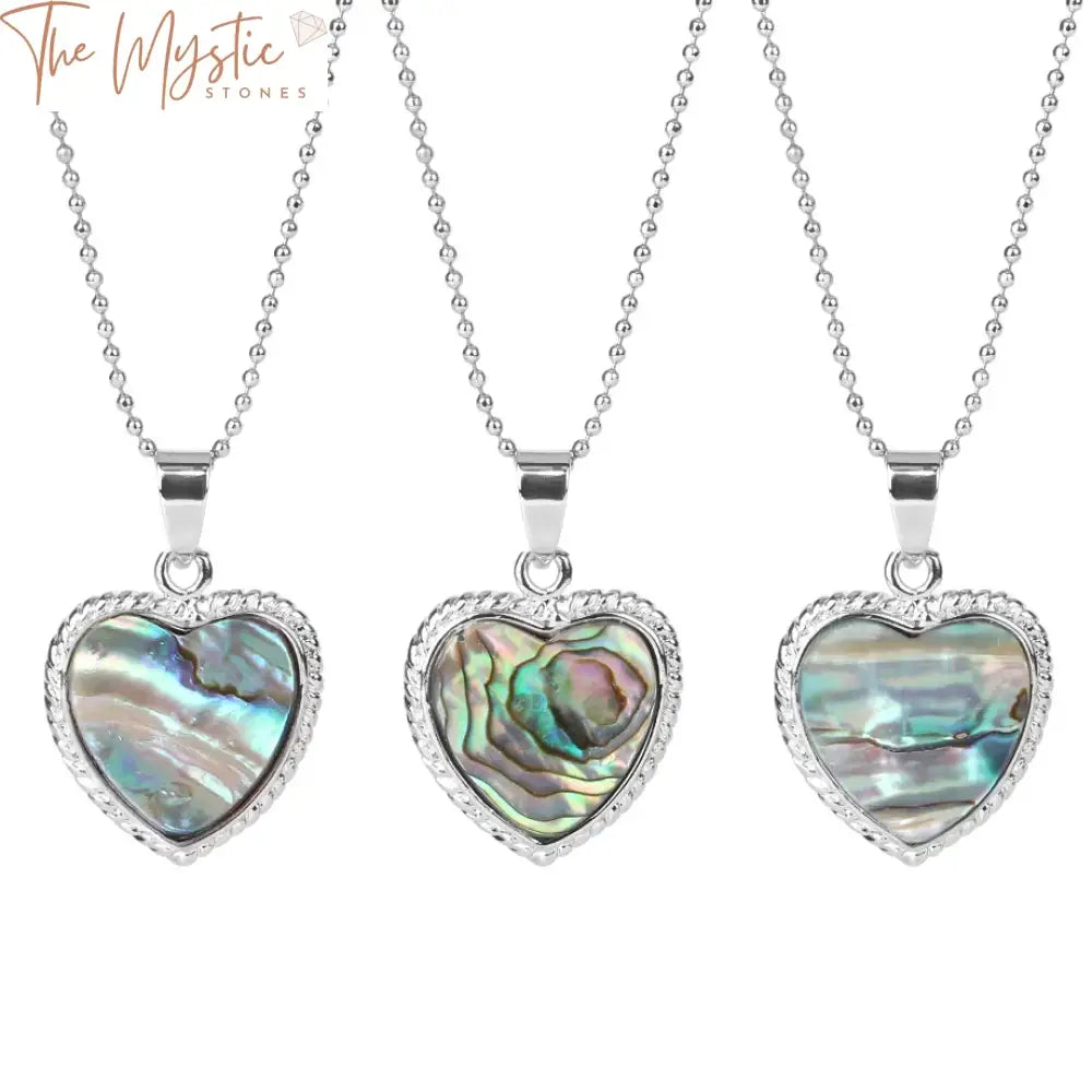 New Zealand Abalone Heart Pendant