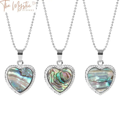 New Zealand Abalone Heart Pendant