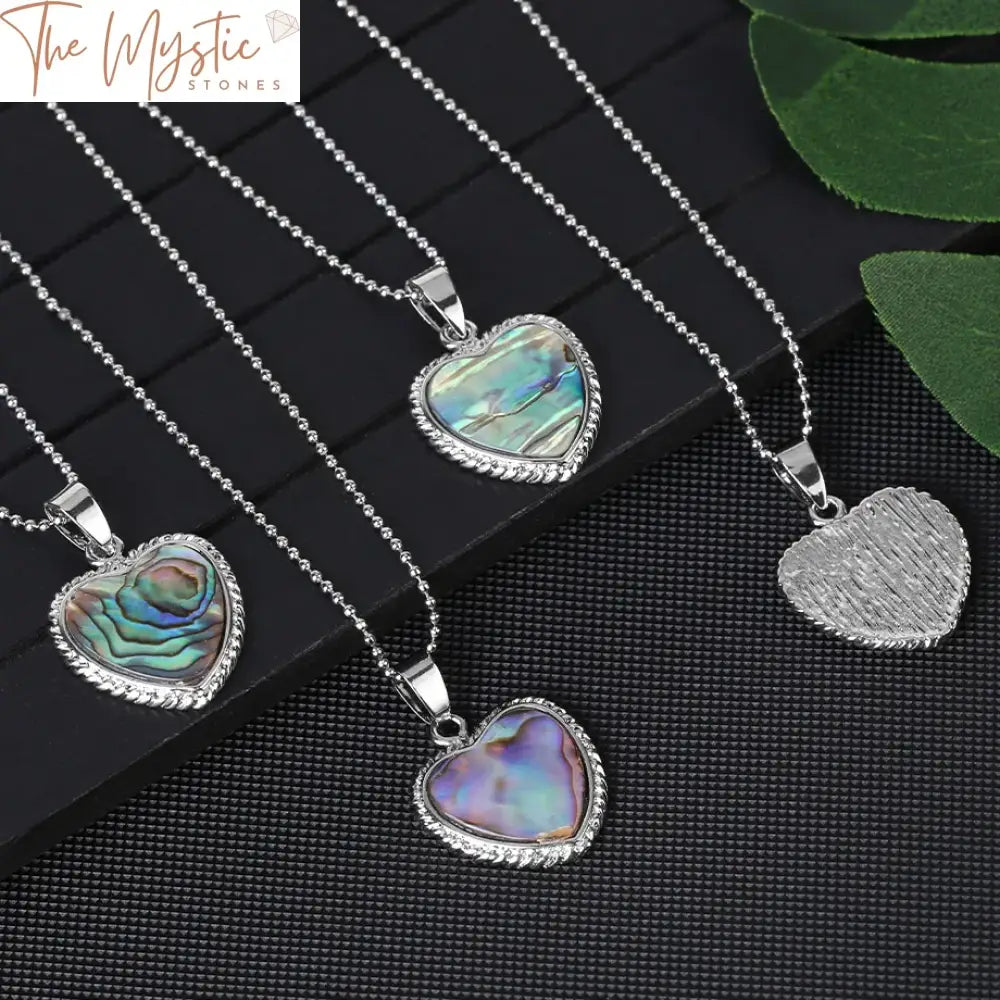 New Zealand Abalone Heart Pendant